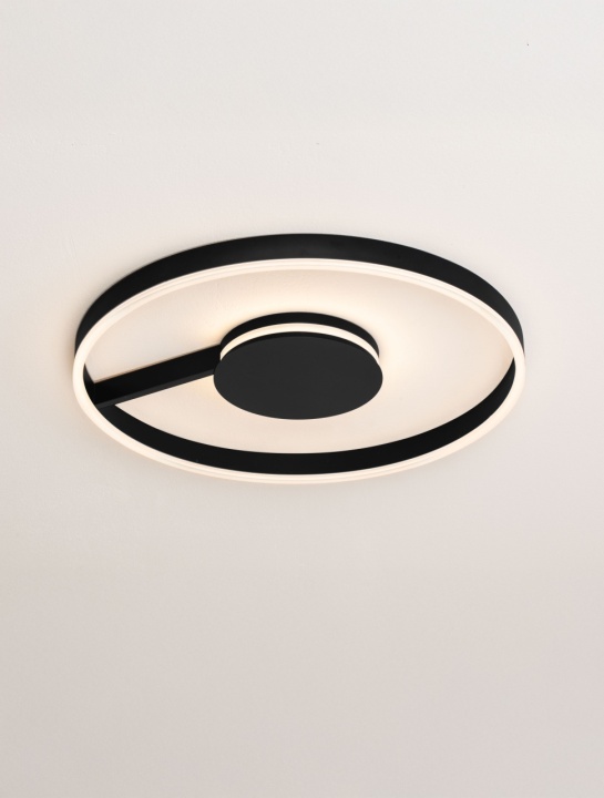 Plafoniera Siena Negru Ø60 x H 4,6 cm - Img 4
