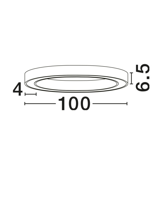 Plafoniera Sting Auriu Ø100 x H 6,5 cm - Img 3