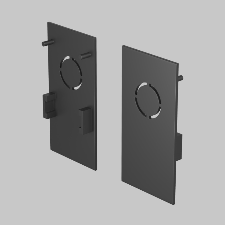 Set capace capat Sina magnetica Exility - Negru - Img 2