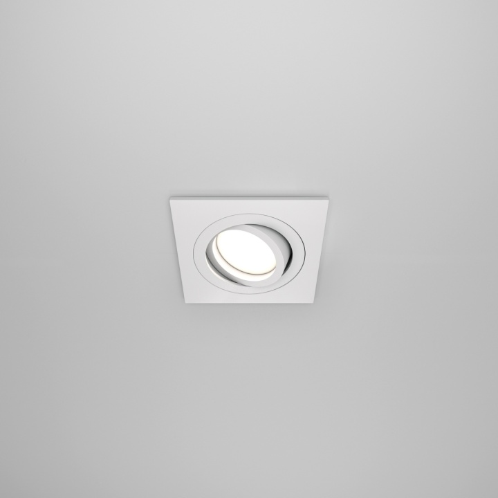 Spot incastrat Atom - L 9.2 x l 9.2 cm, Alb, GU10 - Img 2