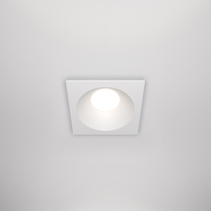 Spot incastrat Zoom - L 8.5 x l 8.5 cm, Alb, GU10 - Img 3