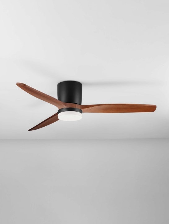 Ventilator Aloa Negru / Lemn Ø132 x H 27,5 cm - Img 3