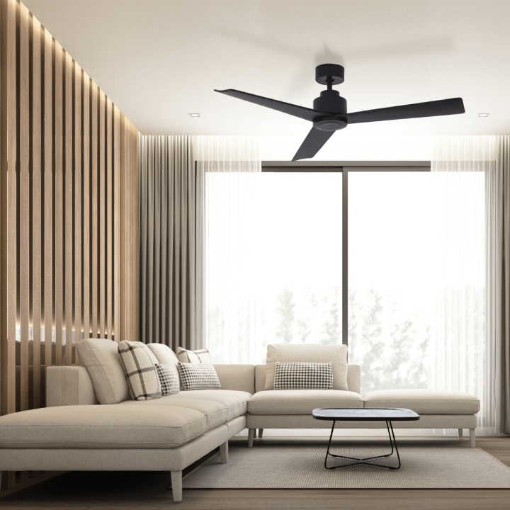 Ventilator suspendat cu lumină Capri - Negru mat - Img 3