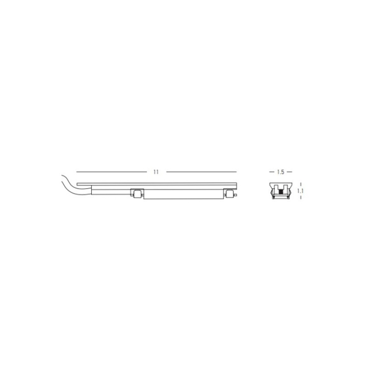 Alimentator sina magnetica 15mm Ultra Slim Extra - Negru - Img 3