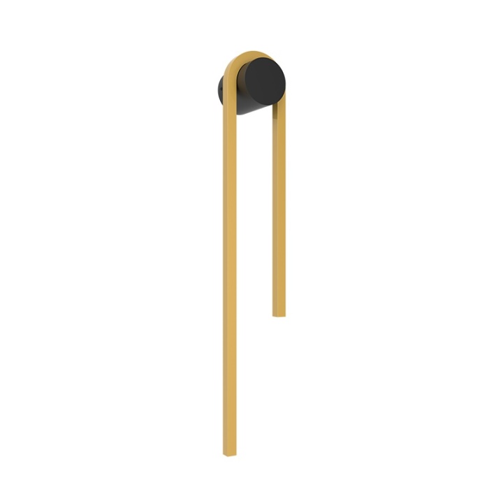 Aplică Nora 3000K - Negru mat, Gold Matt - Img 2