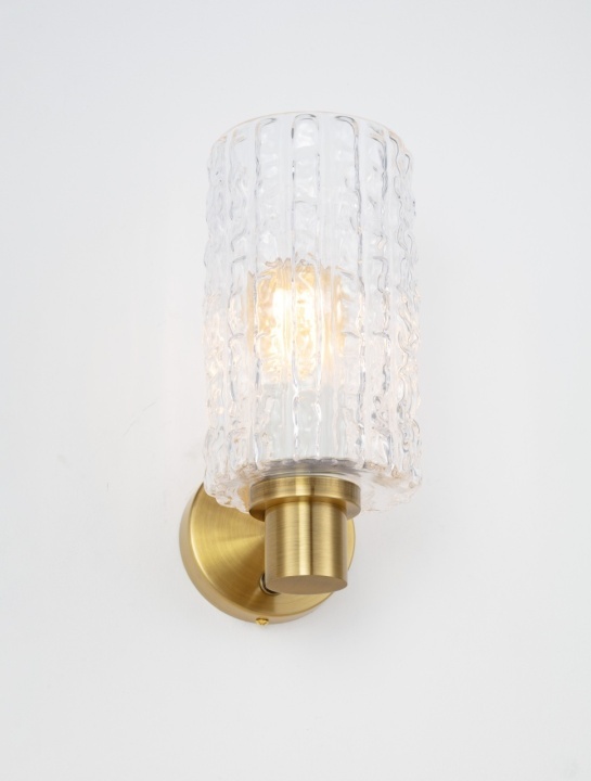 Aplica perete decorativa Certa Transparent / Auriu 12,5 x 17,5 x 25,5 cm - Img 5