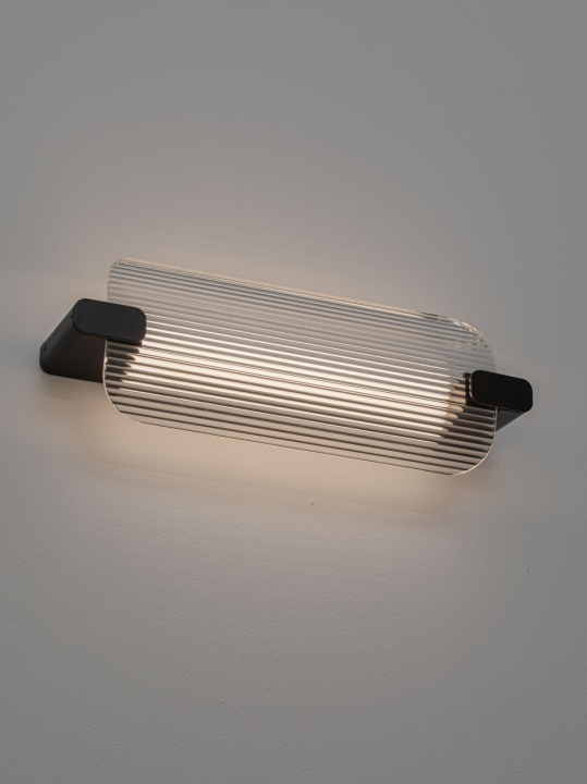 Aplica perete decorativa Emery Negru / Transparent 14,3 x 8,8 x 40,5 cm - Img 3