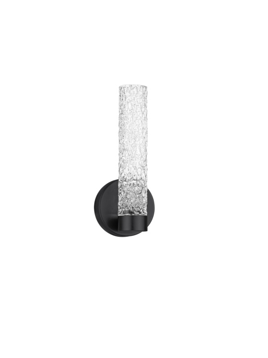 Aplica perete decorativa Zelon Negru / Transparent 10 x 9,2 x 25,2 cm - Img 2