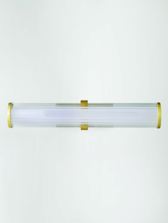 Aplica perete pentru baie Hedula Auriu / Transparent 8,2 x 12 x 42 cm - Img 4