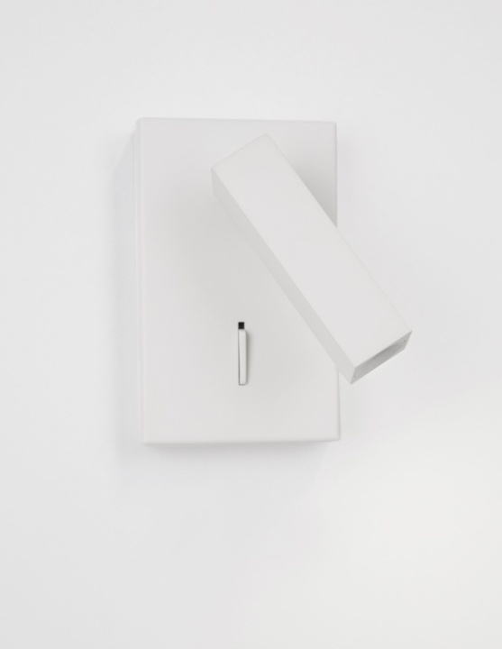 Aplica perete pentru pat Dona Alb Ø9 x H 14,5 cm - Img 3