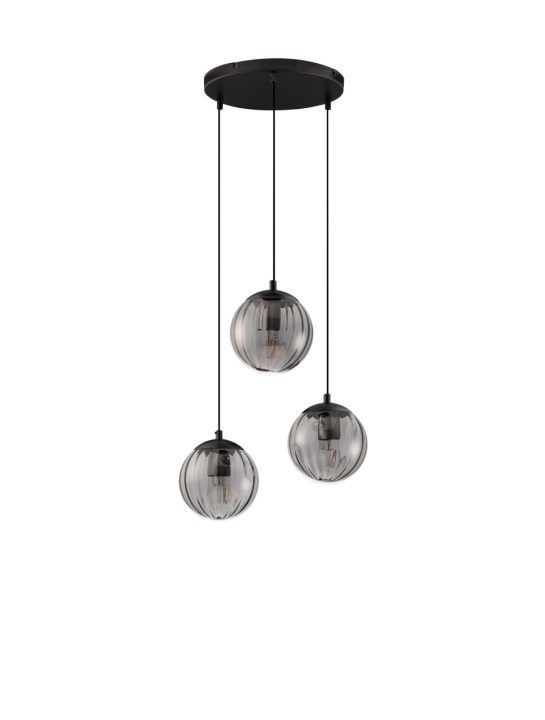 Corp de iluminat suspendat Abbacus Smokey / Negru Ø44 x H 150 cm - Img 2