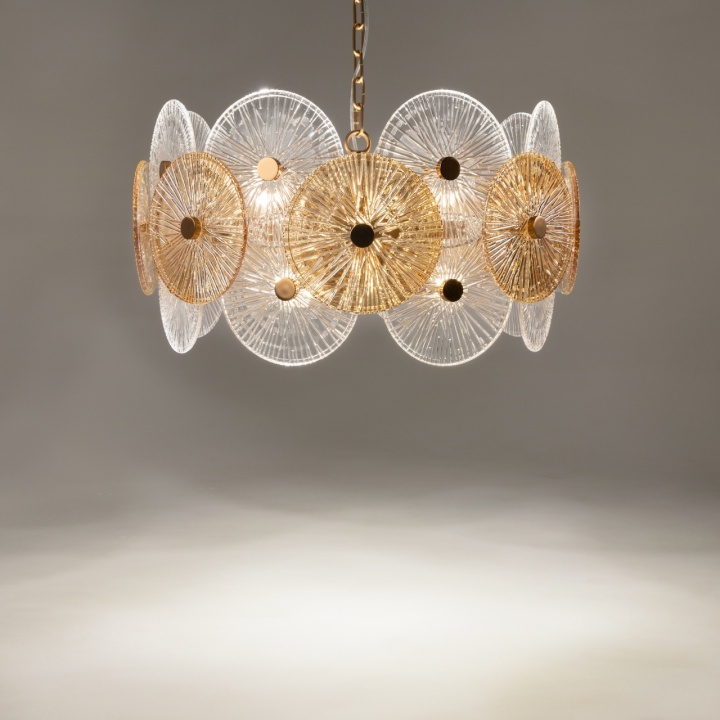 Corp de iluminat suspendat Aster Ø 62.6 cm E14 - Bronz - Img 4