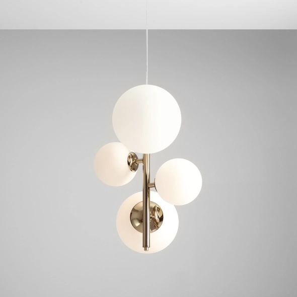 Corp de iluminat suspendat Bloom 46 cm 2xE14 / E27 - Auriu - Img 3