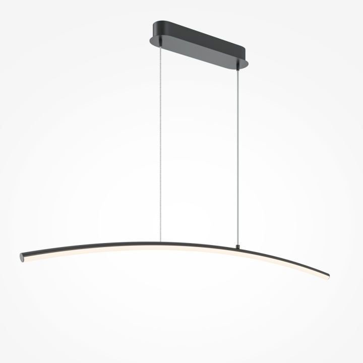 Corp de iluminat suspendat Curve 98 cm - Negru - Img 2