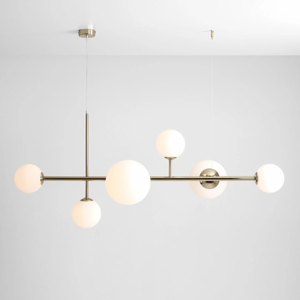 Corp de iluminat suspendat Dione 130 cm 4xE14 / E27 - Auriu - Img 3