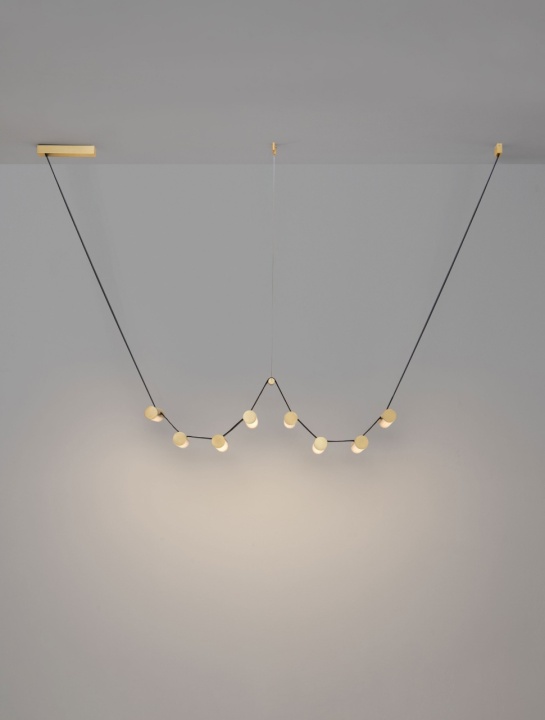 Corp de iluminat suspendat Luma Alama antichizata 197,3 x 22,4 x 160 cm - Img 4