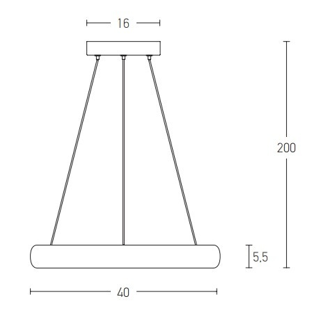 Corp de iluminat suspendat Nesso 3000K - Gold Matt - Img 3
