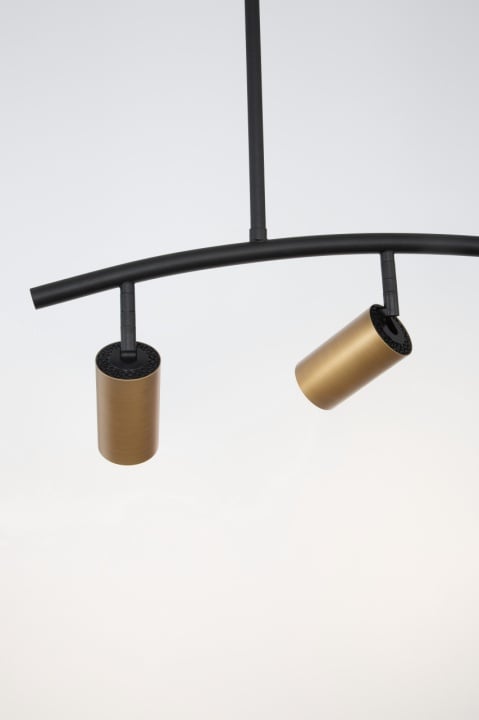 Corp de iluminat suspendat Pogno Negru / Auriu Ø72,2 x H 90 cm - Img 4