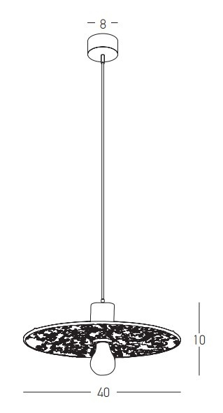 Corp de iluminat suspendat Rattan Sole LED integrat - Negru, Natural - Img 4