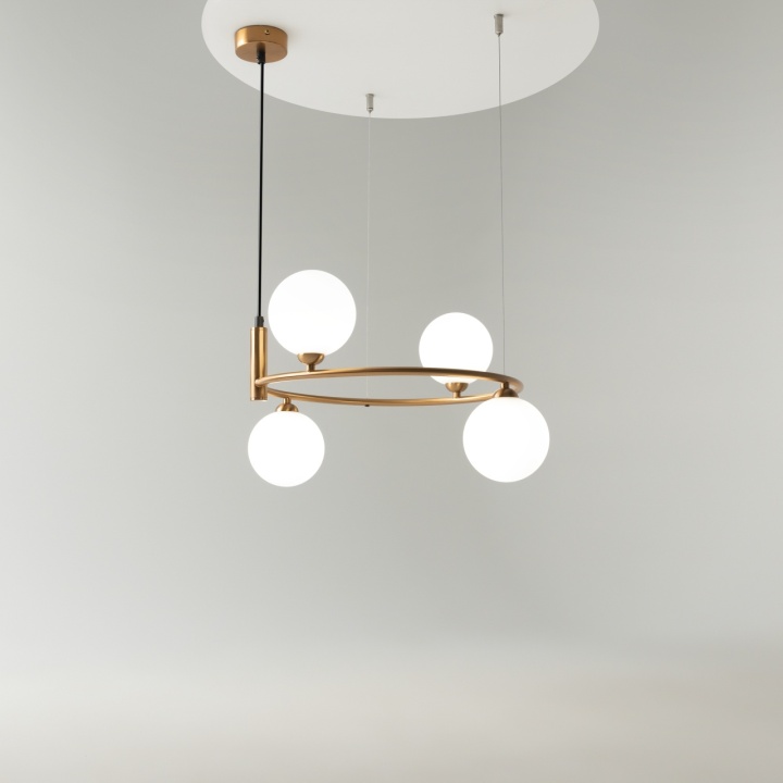 Corp de iluminat suspendat Ring Ø 40 cm G9 - Cupru - Img 2