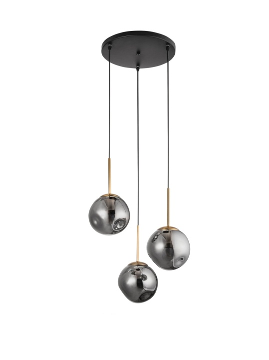Corp de iluminat suspendat Spada Smokey / Auriu Ø40 x H 180 cm - Img 2