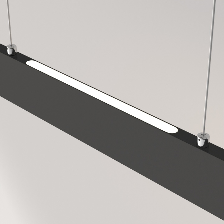 Corp de iluminat suspendat Step L 91 x l 4 cm 4000K - Negru - Img 3