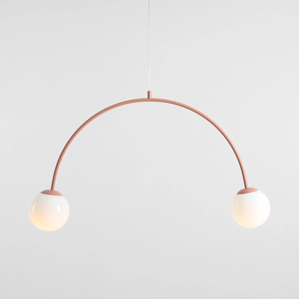 Corp de iluminat suspendat Una 84 cm 2xE14 - Coral - Img 4