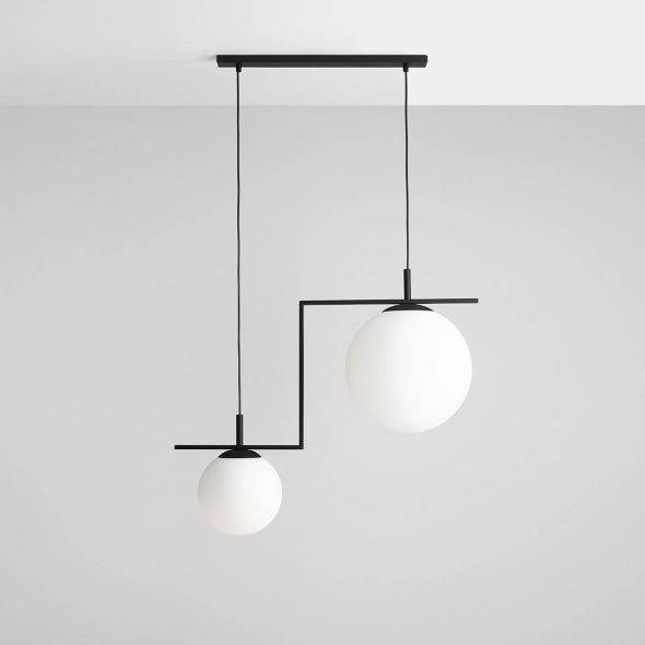 Corp de iluminat suspendat Zac 72,5 cm 2xE27 - Negru mat - Img 5