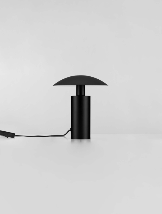 Lampa de masa Karpos Negru Ø20 x H 22,5 cm - Img 3
