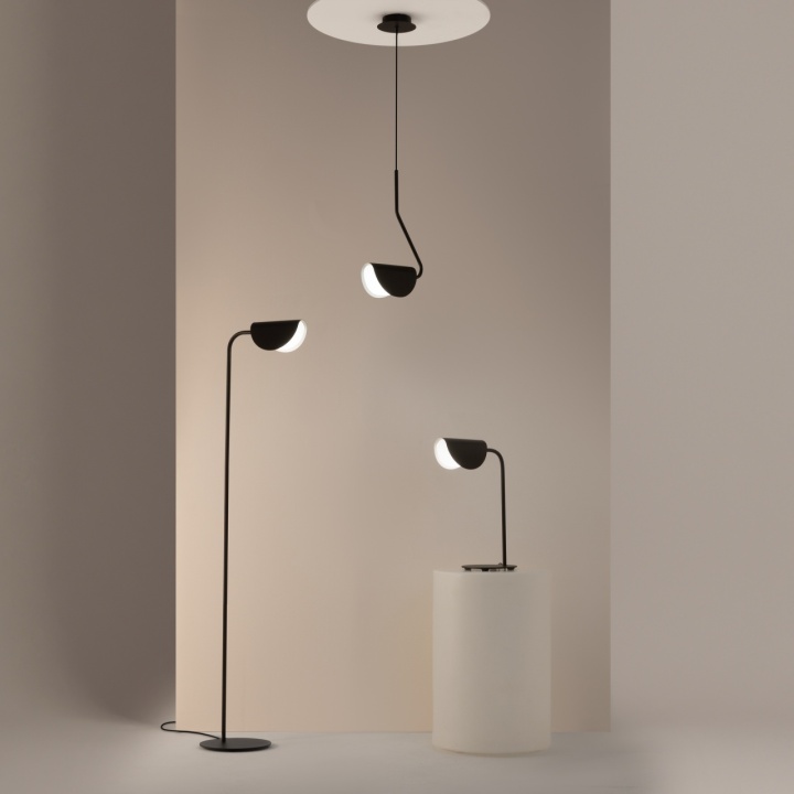 Lampă de masă Mollis 30.5 cm G9 - Negru - Img 2