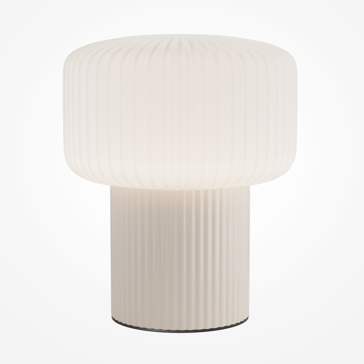 Lampă de masă Omaggio Ø 16 cm G9 - Beige - Img 7