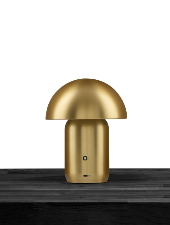 Lampa de masa Pois Auriu Ø20 x H 25,5 cm - Img 3