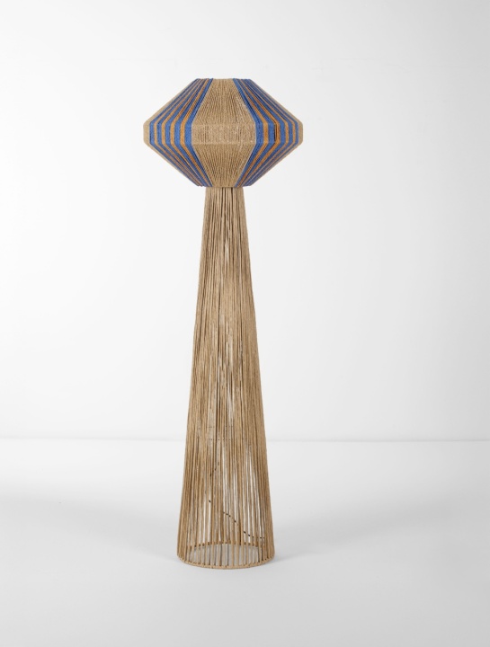 Lampadar Abby Natural / Blue / Yellow Ø50 x H 152 cm - Img 3