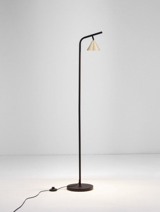 Lampadar Conico Auriu / Negru 31 x 23 x 135 cm - Img 4