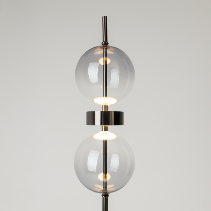 Lampadar Double Moon H 146 cm 3000K - Negru - Img 4