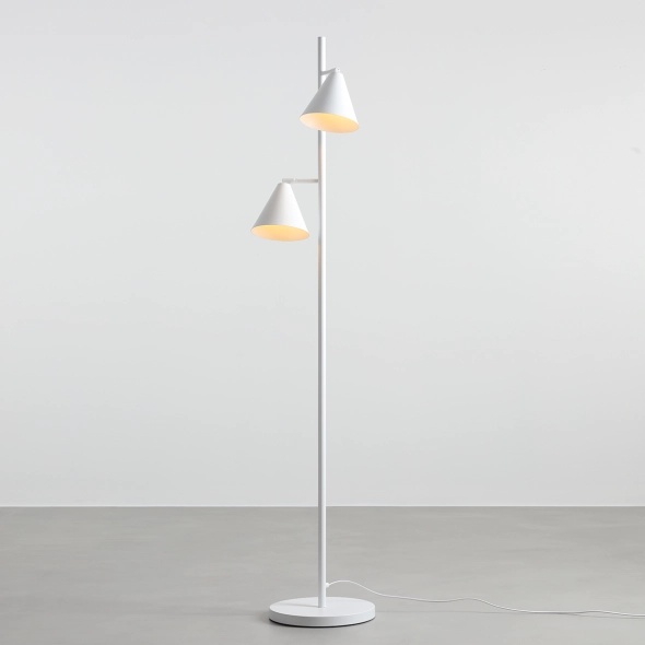 Lampadar Form 2xE27 - Alb - Img 2