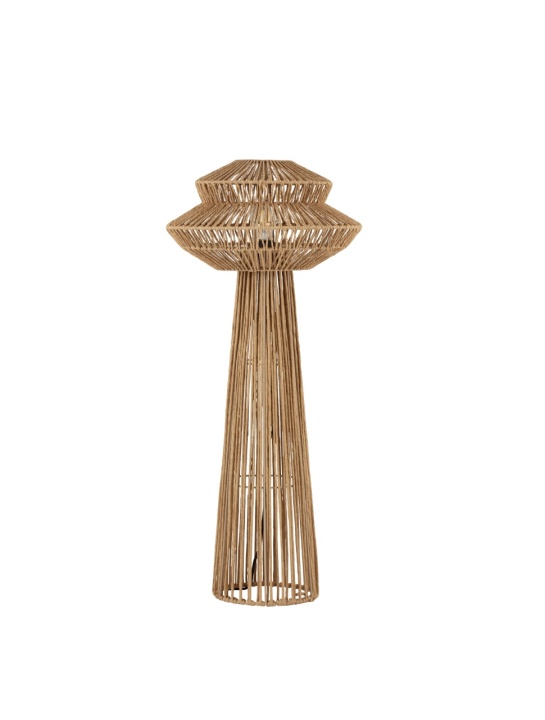 Lampadar Nua Natural / Negru Ø39,5 x H 90,5 cm - Img 3