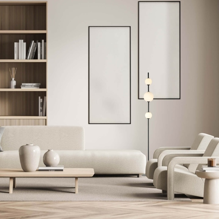 Lampadar Sfera Linea LED 3000K - Negru mat - Img 3