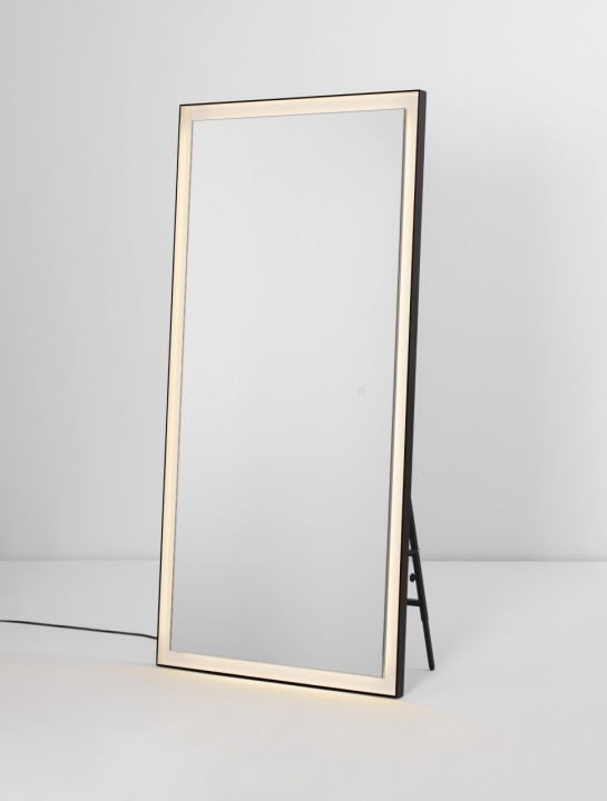 Oglinda cu iluminare Adon Negru / Alb 75 x 4 x 150 cm - Img 5