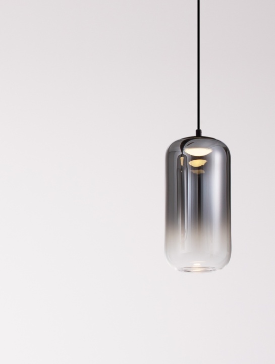 Pendul Aelia Gradient Smokey / Negru Ø10 x H 150 cm - Img 5