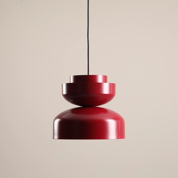 Pendul Dalia 30 cm 1xE27 - Roșu vin - Img 3