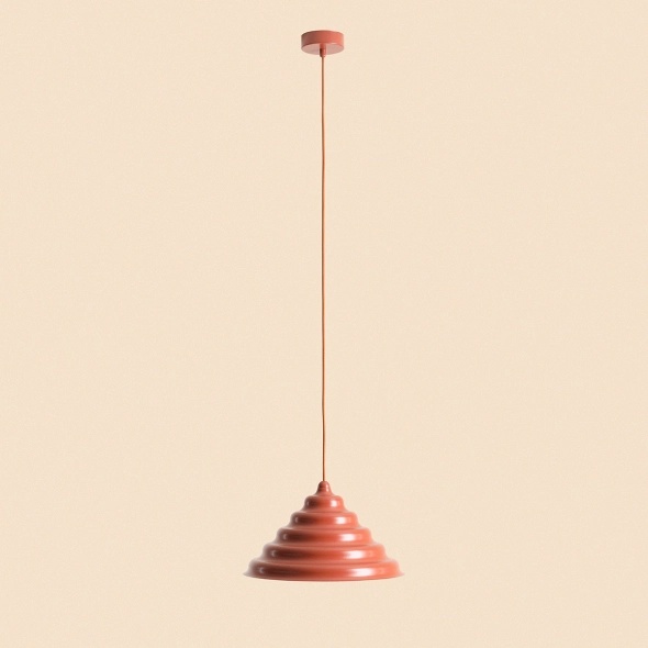 Pendul Fala 36 cm 1xG9 - Teracotă - Img 3