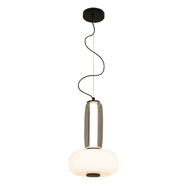 Pendul Lanterna Opale LED 3000K - Negru mat - Img 2