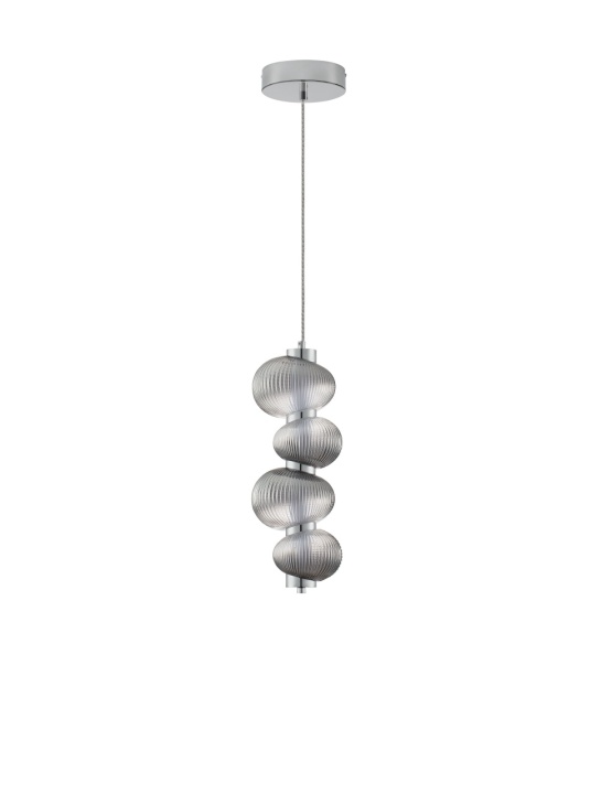 Pendul Leda Gri / Ghrome Ø16 x H 251 cm - Img 2
