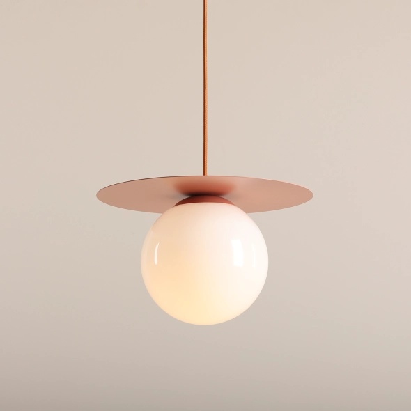 Pendul Loop 34 cm 1xE27 - Coral - Img 3