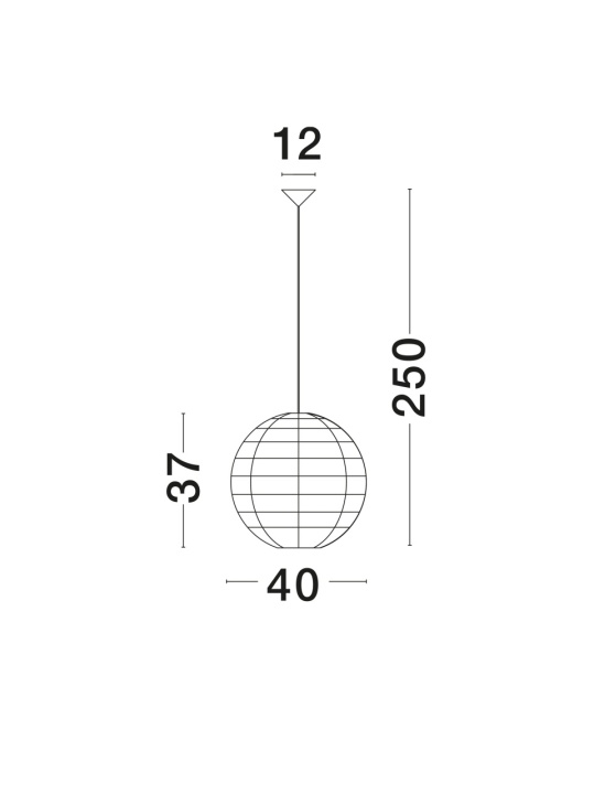 Pendul Melody Natural Ø40 x H 250 cm - Img 3