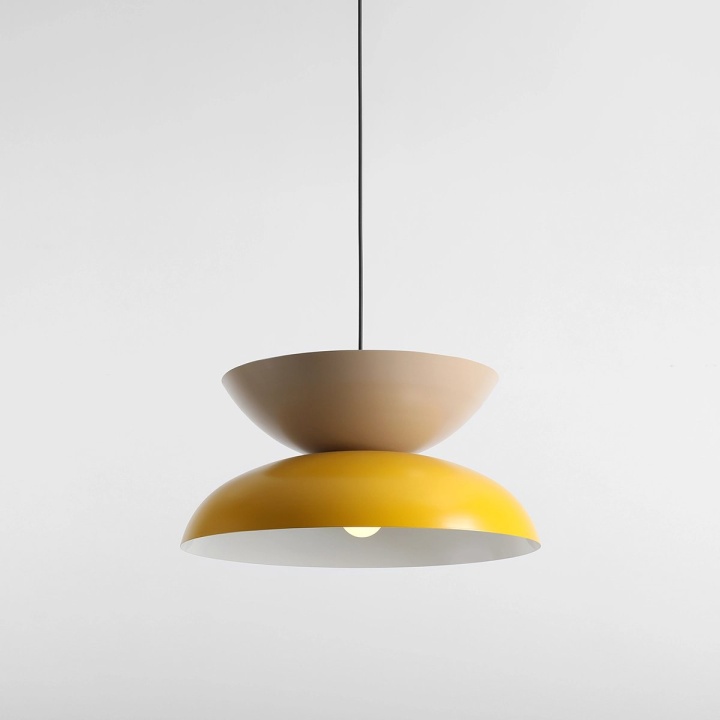 Pendul Millo 47 cm 1xE27 - Muștar + Bej - Img 2