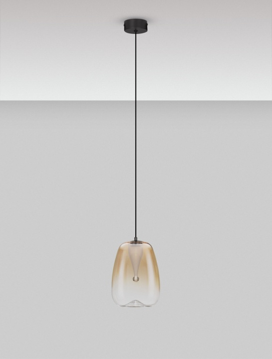 Pendul Oblo Chihlimbar / Negru Ø16 x H 227 cm - Img 3
