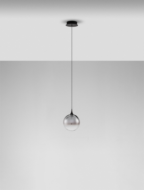 Pendul Orenda Grandiet Smokey / Negru Ø16 x H 200 cm - Img 3