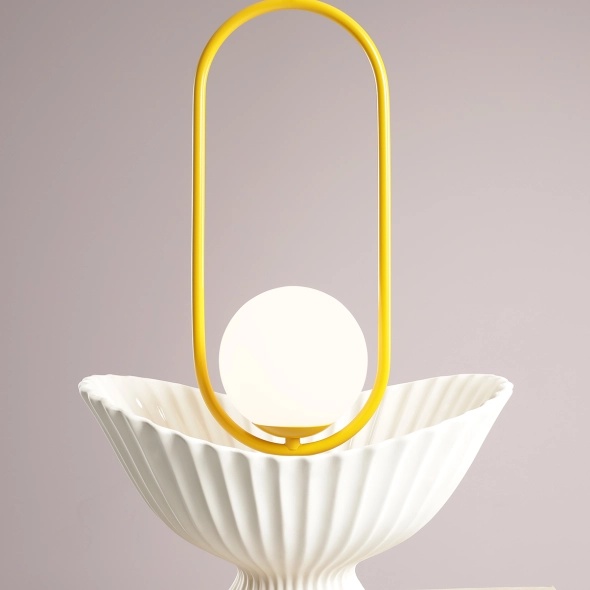 Pendul Riva 18,5 cm 1xE14 - Muștar - Img 5